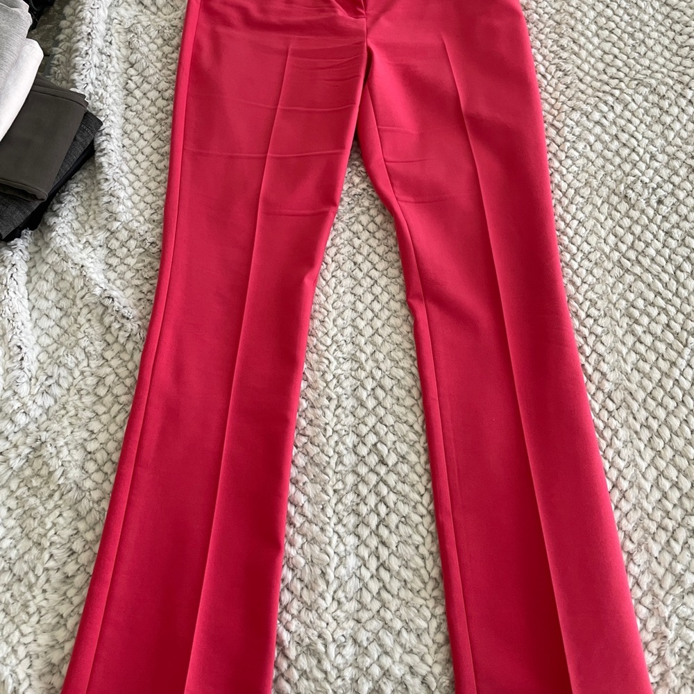 Express bright pink columnist Boot Cut Dress Pants